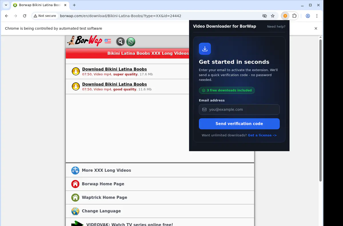 Borwap Video Downloader screenshot 3